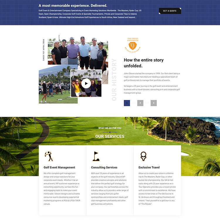 Digital portfolio showcasing our client websites and services.