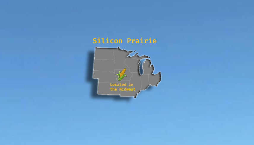 The location of GibsonVS, Iowa in the Midwest.