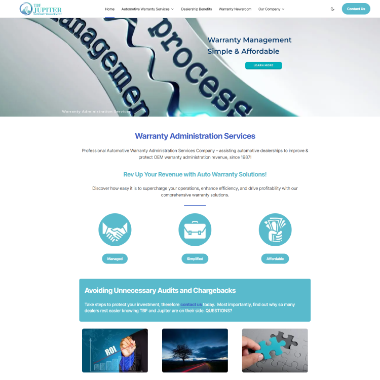 Digital portfolio showcasing our client websites and services.