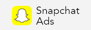 The Snapchat logo to represent GibsonVS ad manager services.